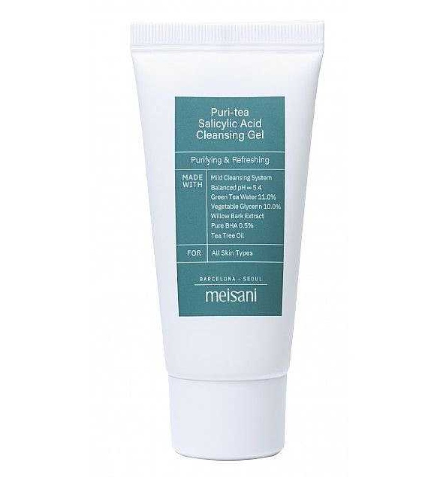 Limpiadoras Y Desmaquillantes | MEISANI Puri-Tea Salicylic Acid Cleansing Gel Travel Size